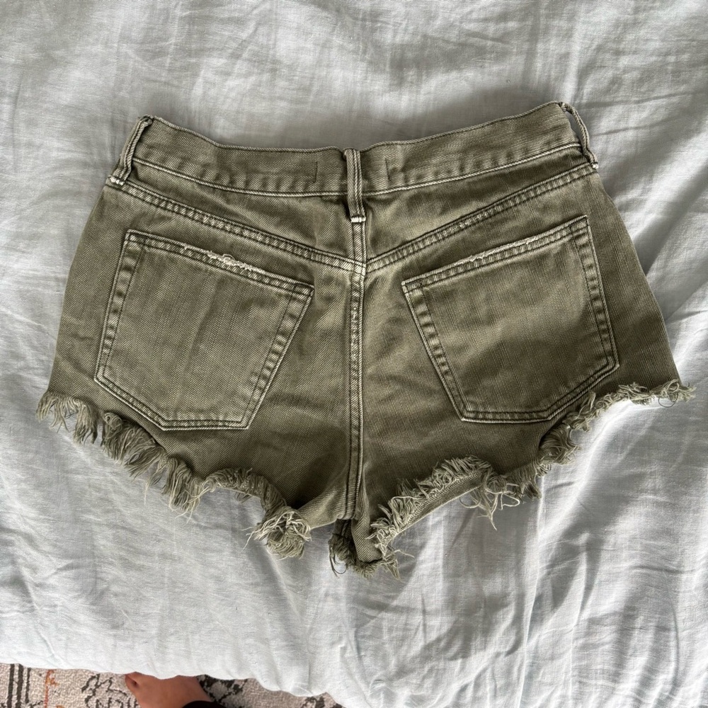 FREE PEOPLE CUTOFF JEAN SHORTS - Picture 2 of 3